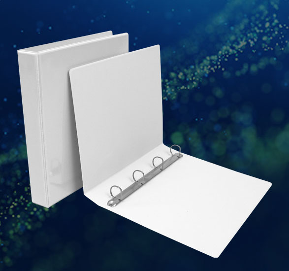 A4 presentation ring binder great for organising office documents.