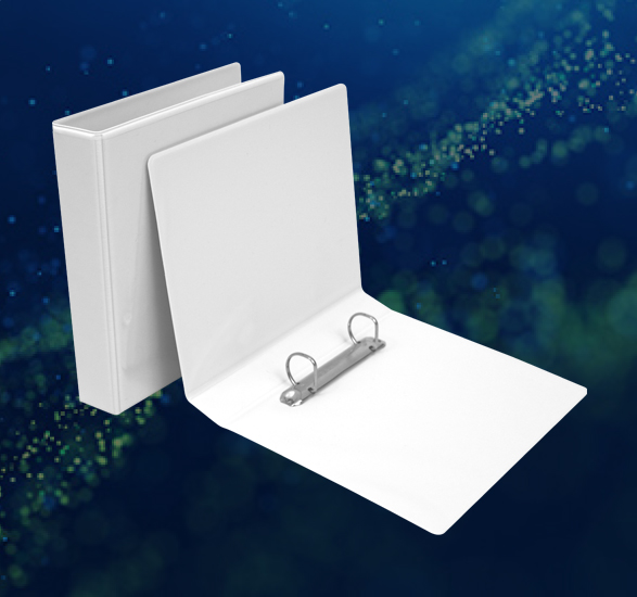 A5 presentation ring binder great for organising office documents.