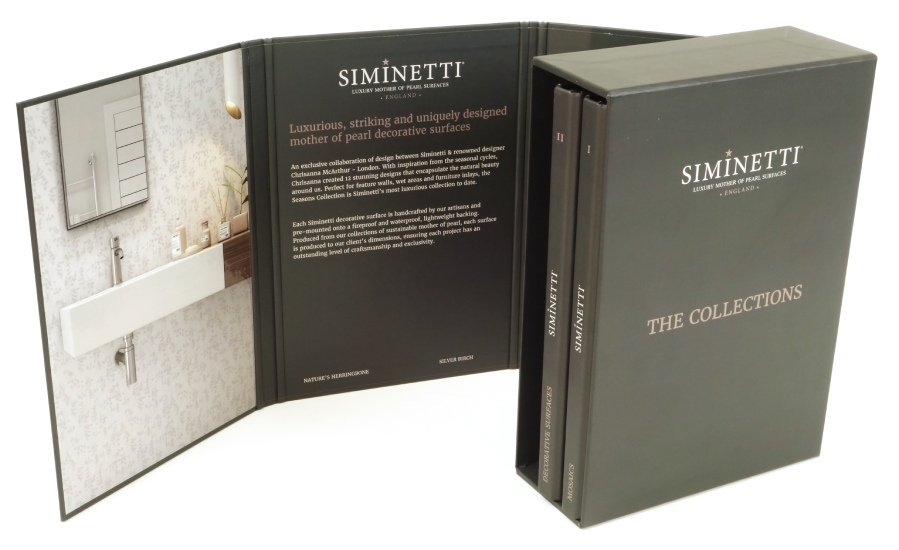Swatch and sample books with slipcase