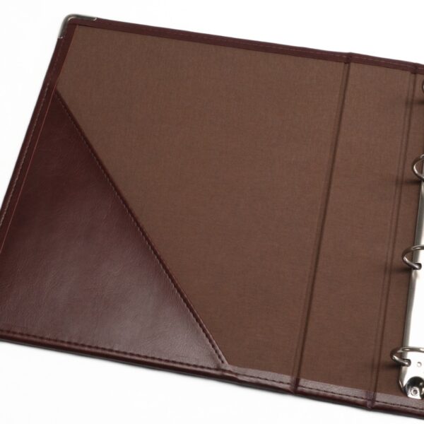 Faux Leather Luxury Ring Binder Turned & Stitched Stationery