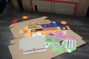 Selection of die-cut items for manufacturing at Duraweld