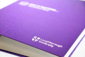 Full-colour printed background paper over board ring binder