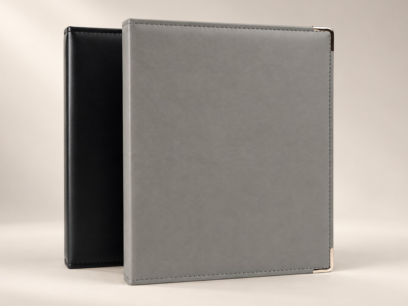Executive Turned and Stitched Ring Binders Faux Leather