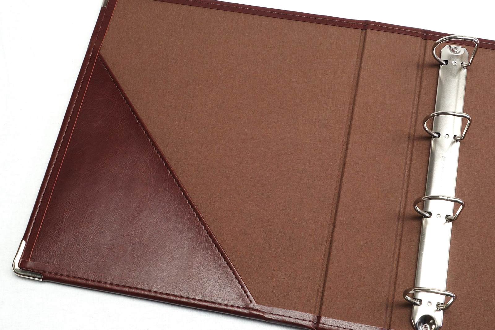 Ring Binders Internal Pocket Turned and Stitched Faux Leather